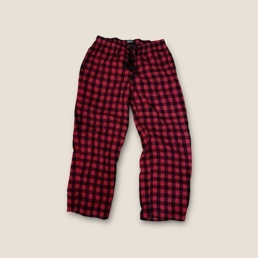 Nordstrom Loungewear Flannel Pajama Pant Red Black Buffalo Plaid Large